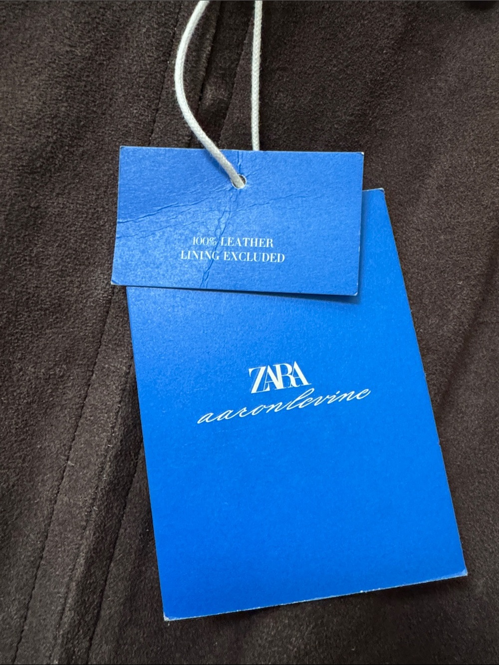 Zara x Aaron Levine Suede Leather zip -Front Jacket-size M (BNWT) - Picture 11 of 12